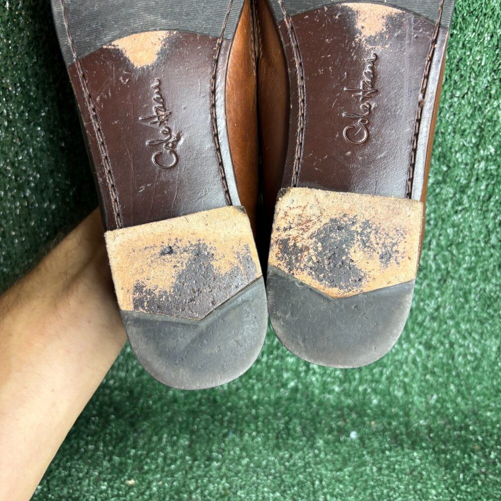 Cole Haan Penny Loafers Leather Slip On Moccasin Classic Brown Womens 11 B - Picture 10 of 13